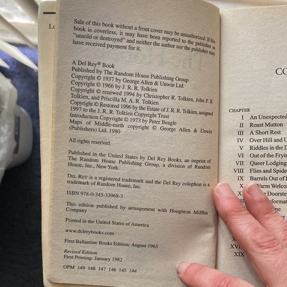 “The hobbit” novel book By J.R.R. Tolkien - Picture 10 of 11